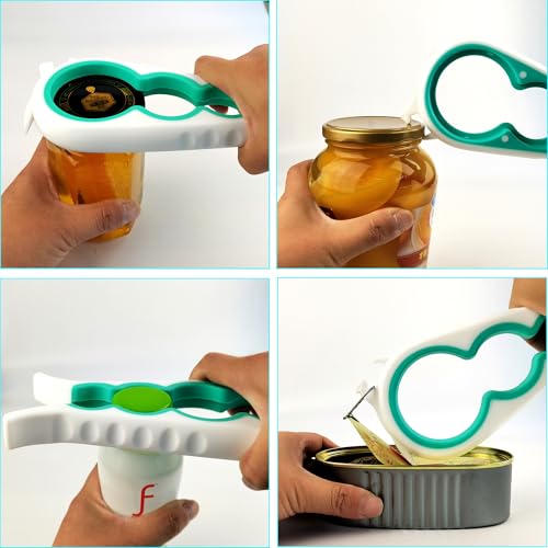 Image of Jar Opener for Weak Hands, 5 in 1 Bottle Opener for Seniors with arthritis