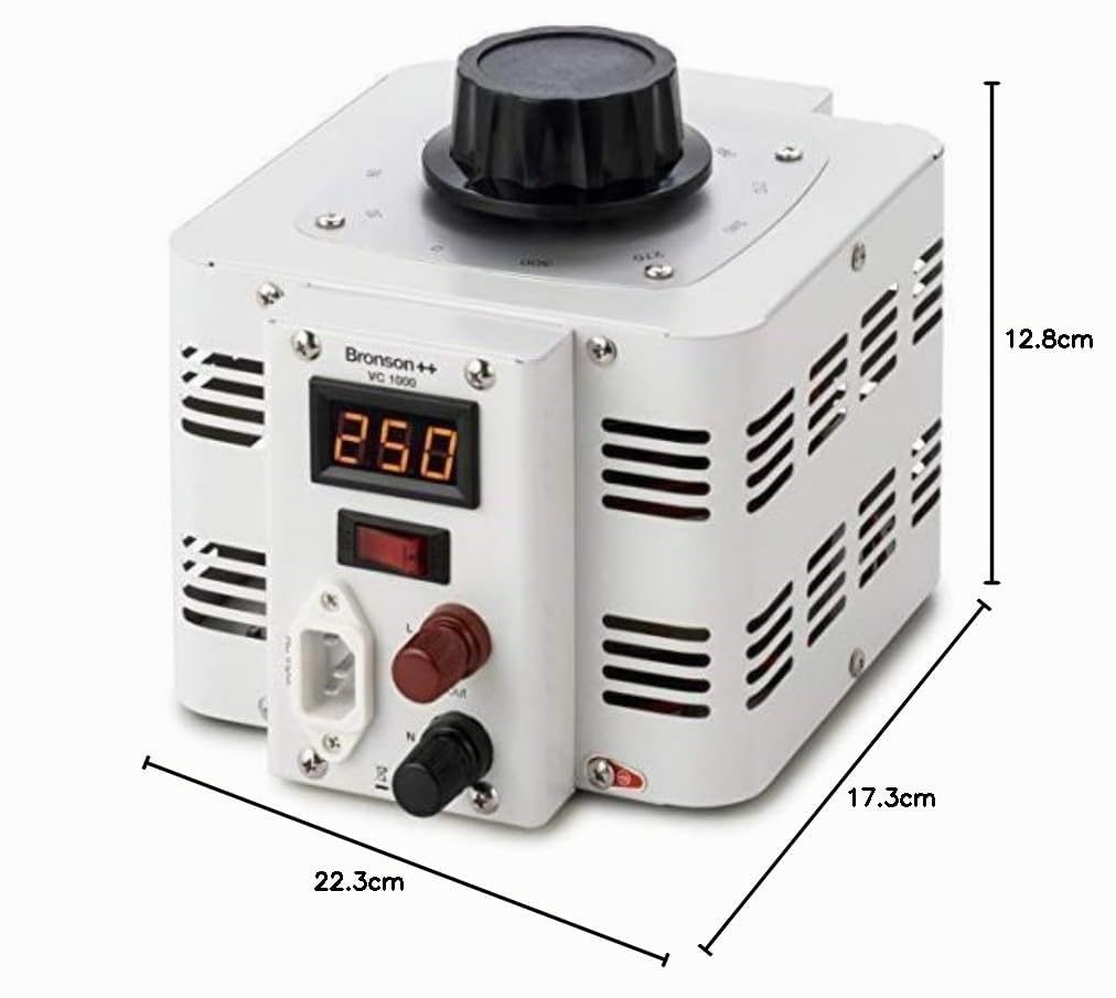Bronson VC 1000 Transformador Variable Autotransformador Variac 230V 1000W