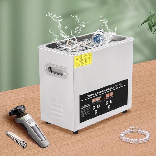 6.5L Ultrasonic Cleaner with Heater and Timer Stainless Steel Ultrasonic Cleaning Machine Professional Ultrasonic Parts Cleaner Ultrasound Cleaning Machine for Lab Tools Auto Parts - Image 4