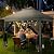 COBIZI 13x13 Pop Up Gazebo On Clearance Easy Up Outdoor Gazebo Waterproof Upgrade Portable Gazebo with Mosquito Nettings, Double Vented Roof and Carry Bag for Patio Garden(Dark Gray)
