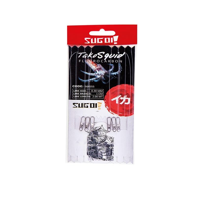 SUGOI TAKO SQUID FLUOROCARBON - MODELLO 3 SNAP, CONFEZIONE 2 pezzi