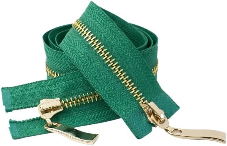 80/100/120 センチメートルダブルスライダー 5# 金属ジッパージャケットコート縫製ジッパー修理キット DIY 衣類自動ロッ