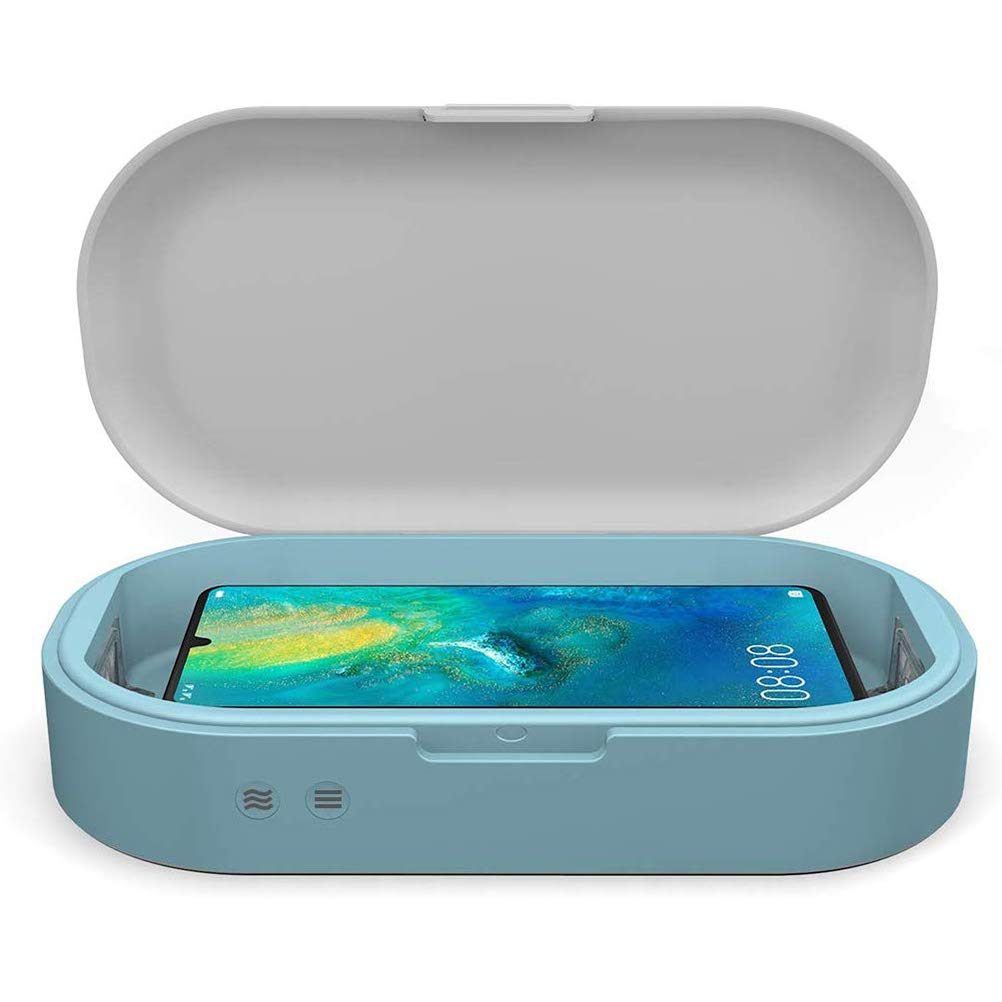 JingShangMPS Phone Sterilizer Box, UV Smartphone Sanitizer, Multi-Function Disinfection Box with Aromatherapy for Mobile Phone Bluetooth Earphones Toothbrushes Watches Toys Keys and Jewelry