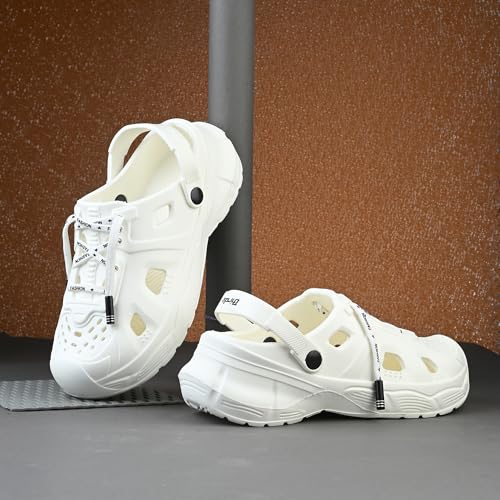 Image of Birde Stylish Comfortable Regular Wear EVA Clogs for Men White