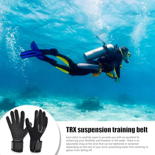 Guantes de buceo de neopreno con aislamiento térmico para aguas frías y pesca 4