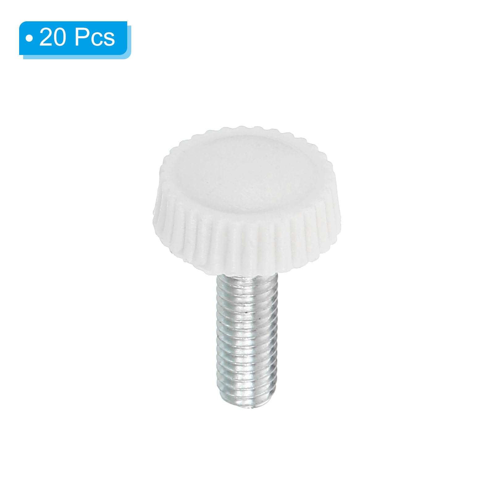 Tornillos Mariposa M5x12 Mm PATIKIL - Pack De 30 Unidades - Blancos, Para Muebles E Iluminación