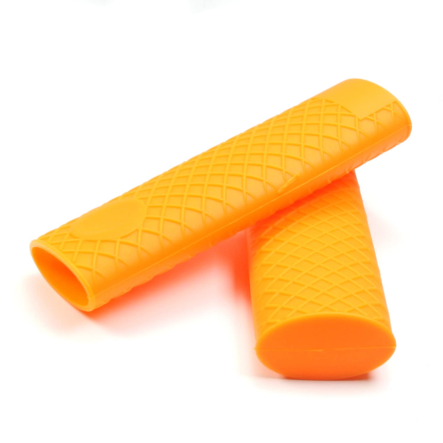 MroMax Silicone Hot Handle Holder Sleeve, Pan Pot Handle Cover Orange 6.1-inch Long 2Pcs