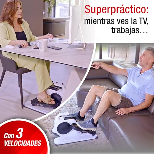 Galerie Ellipse – Système de pédalage Automatique Avant/arrière, Active Vos Jambes en Position Assise sans Effort. Facile à Transporter, Silencieux, pour Tous. Comprend Un Masque Relaxant. – Image 5