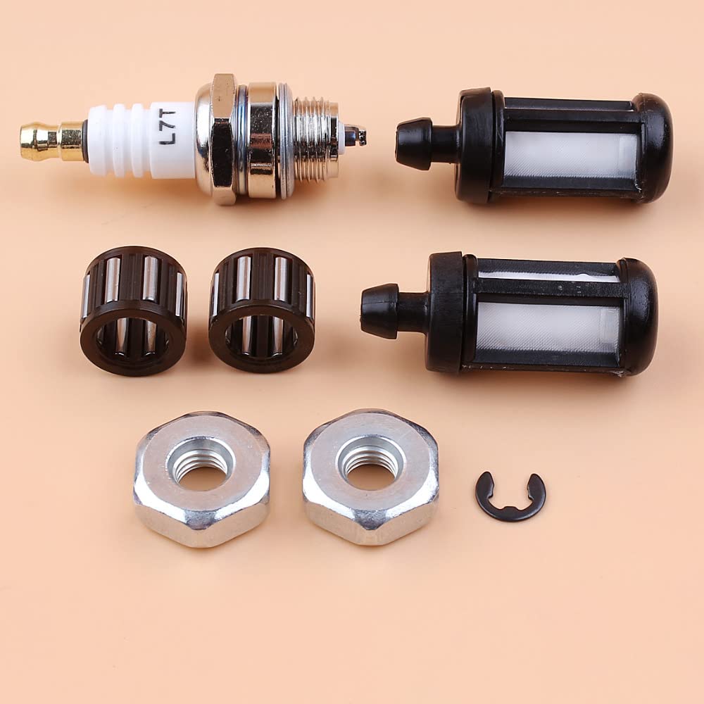 Kit de Ajuste de Tuercas de Barra de cojinete de Agujas de Embrague de pistón, Compatible con Motosierra de Gasolina 066 MS660 MS640 064 MS 660 640.