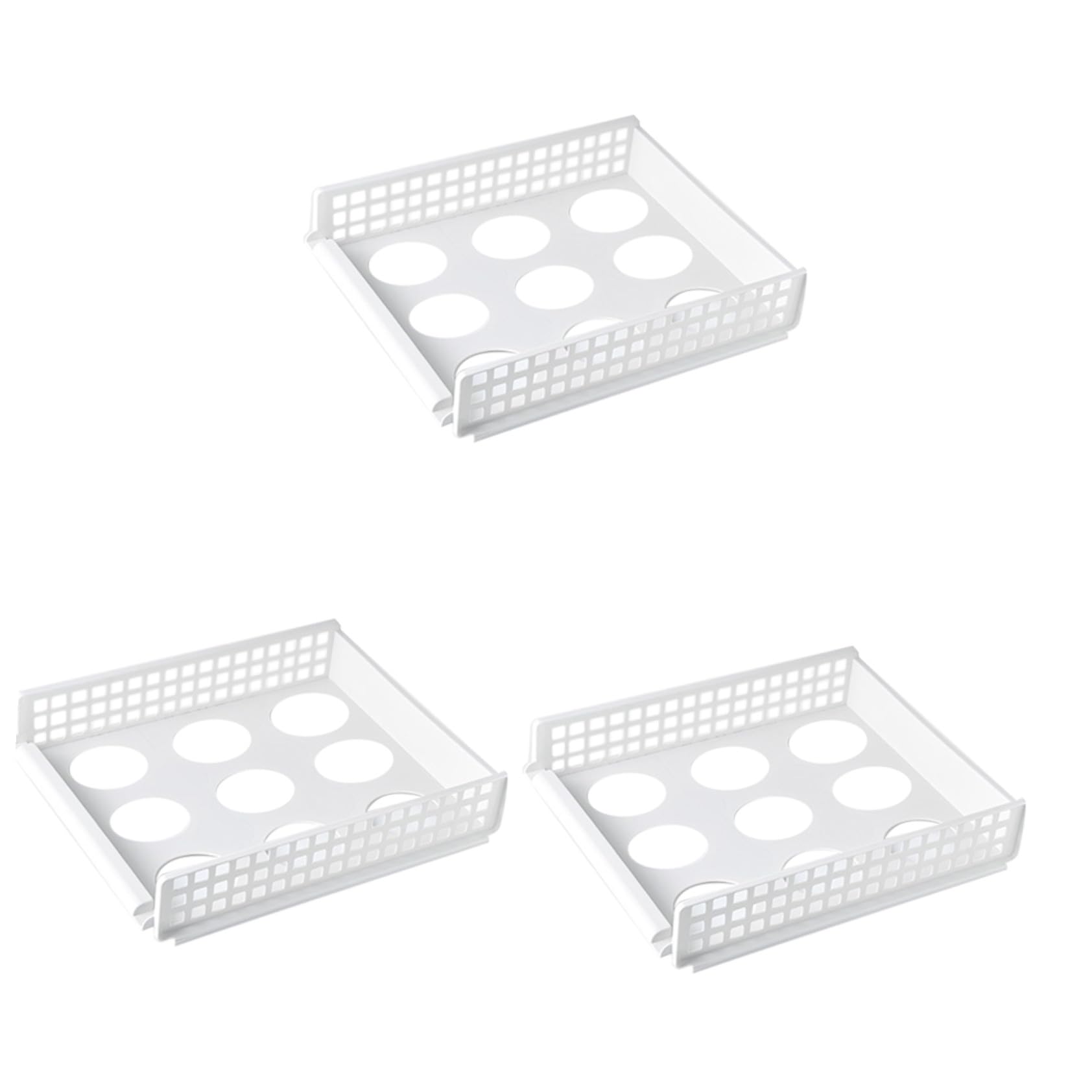 Faltbares Kleiderfaltbrett Maße 34,7x28,5x7cm Weiß 3 Stück aus PP Stapelbar und Atmungsaktiv für Kleiderschrank und Schubladen
