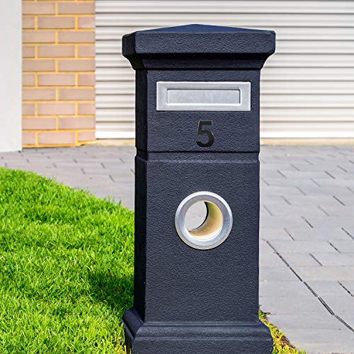 Image of 20 Pieces House Numbers Mailbox Numbers 0-9, 3D Door Address Numbers Self Adhesive Mailbox Numbers Sticker or House, Apartment, Office, Hotel Room, Mailbox Signs (Black, 2.76 Inch)