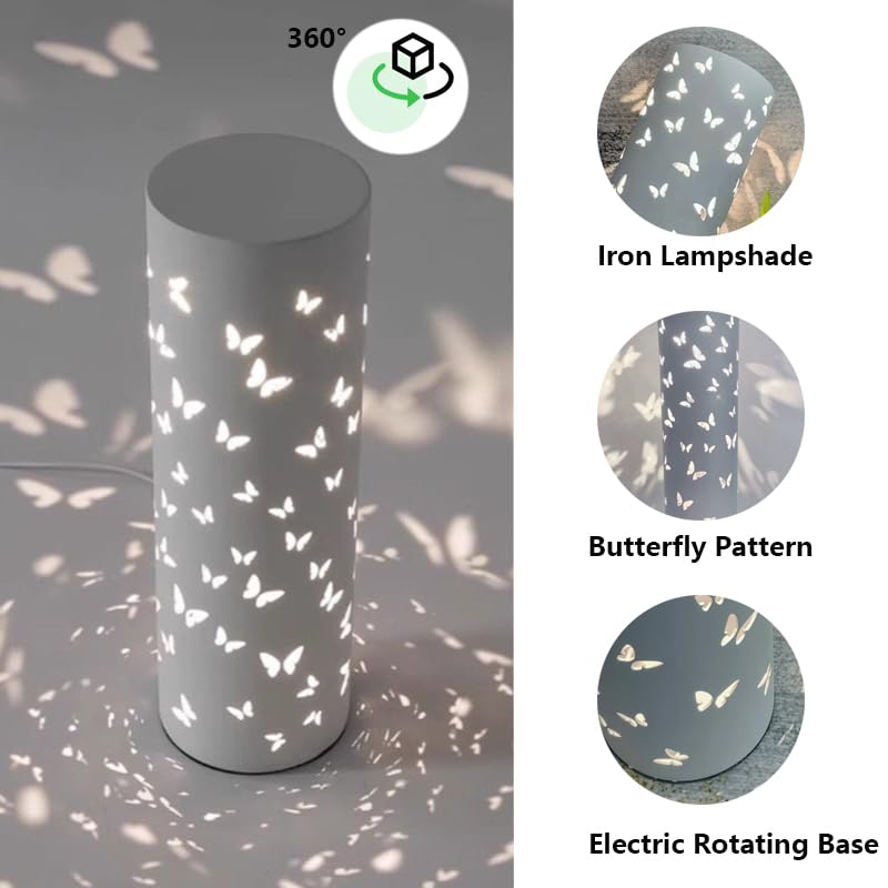 YIKEGE LICHT Touch Bedside RGB Table Lamp Rotatable Butterfly Night Light Led Lights for Girls Bedroom Mariposas Living — view 4
