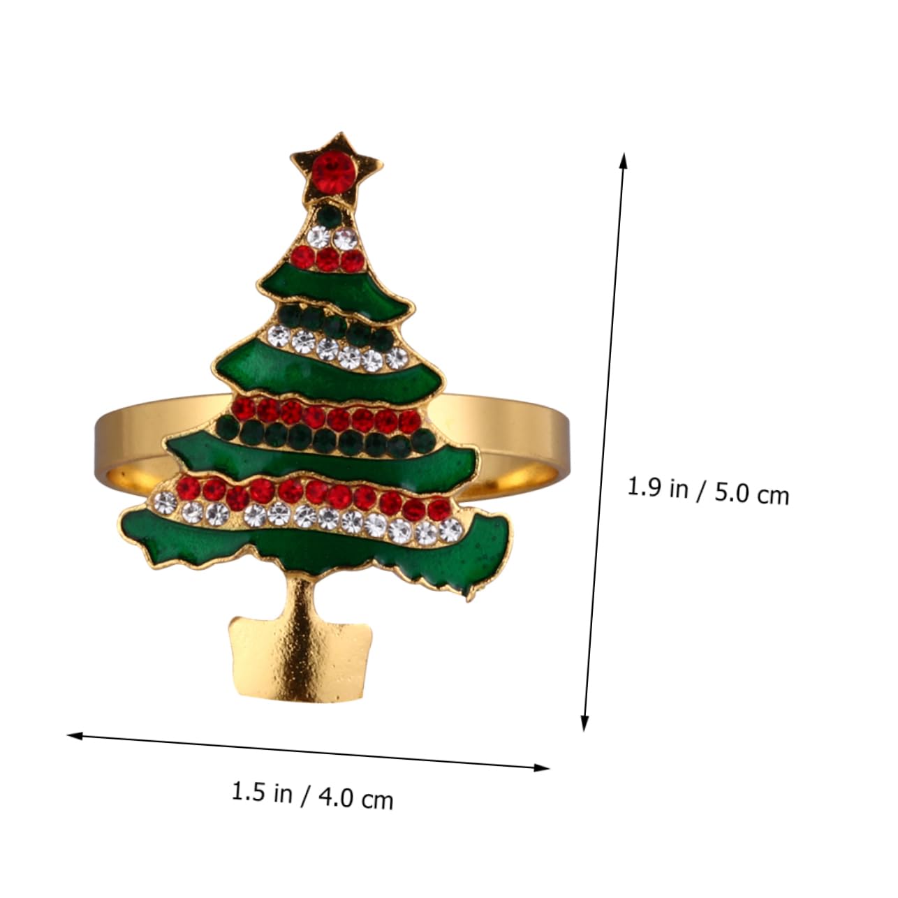 TOPBATHY 3 Series Servilleteros Navideños Elegantes con De Navidad Juego De Rojo Y Verde para Decoración De Mesa Celebraciones Y Banquetes 4 Piezas X 3