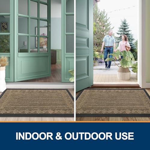 Finchitty Front Door Mat Outdoor Entrance, Heavy Duty Sturdy Rubber Doormat, Stain And Fade Resistant thumb #4