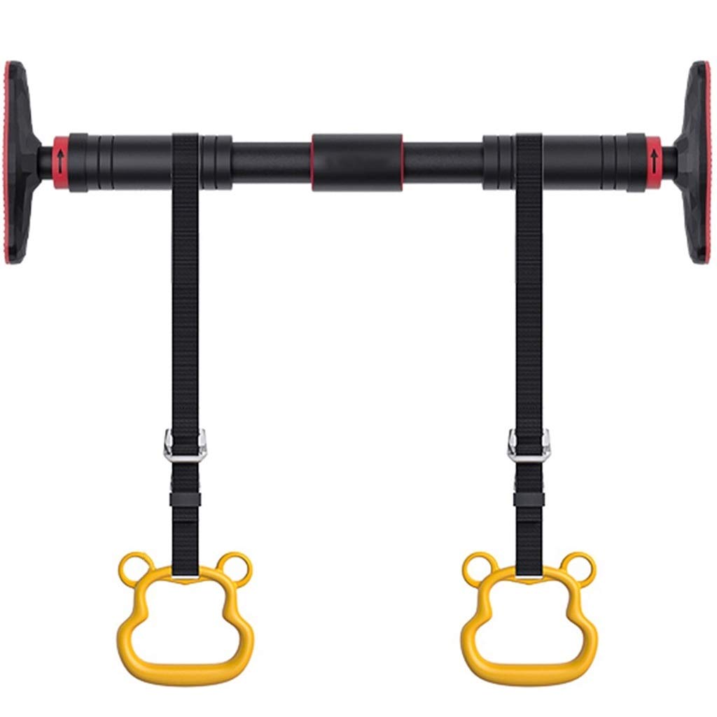HTTGDGDH Pull-Up Bars Pullup Bar Iron Gym Home Indoor Wall Pull Up Bar Pull-Up Fitness Upper Bar Adjustable Upper Bar Fitness Equipment No Need To Punch,Black-116