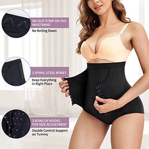 YERKOAD Womens Butt Lifter Panties Tummy Control Waist Trainer High Waist Stomach Body Shaper Girdle Slimming Underwear3