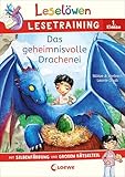 Leselöwen Lesetraining 1. Klasse - Das geheimnisvolle Drachenei: mit Silbenfärbung und großem Rätselteil - Erstlesebuch zum Schulstart mit Rätseln für Kinder ab 6 Jahren