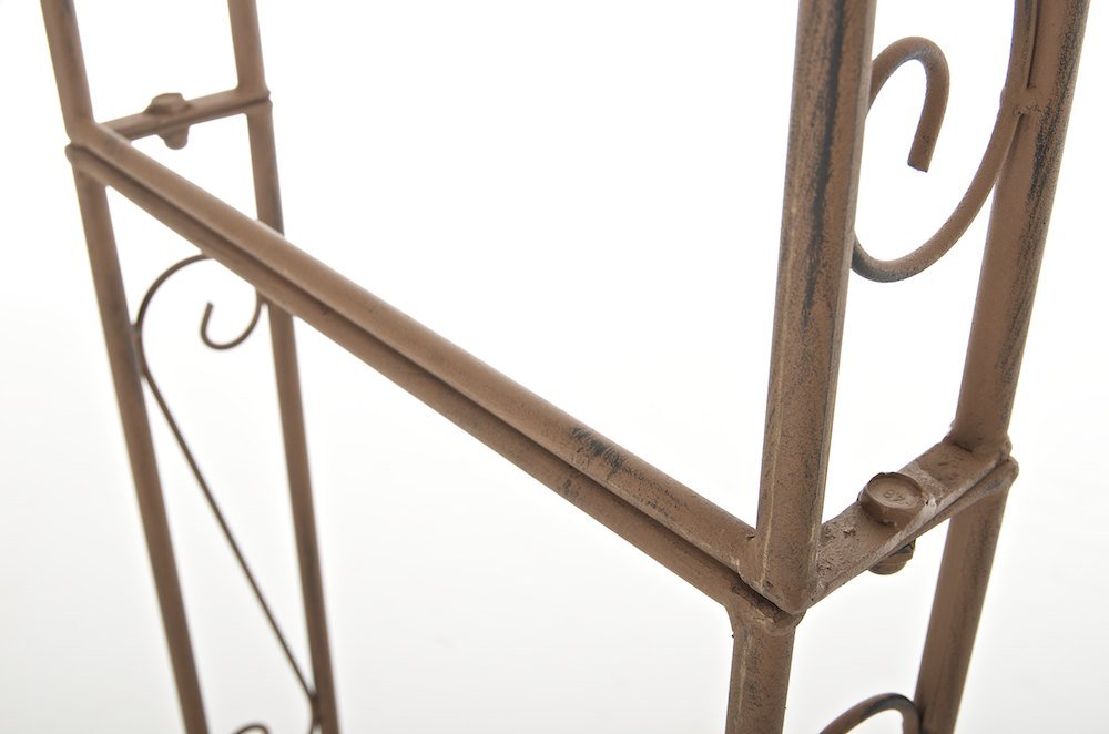 CLP Arcade De Jardin en Fer Forgé Lenz I Arche A Rosiers Robuste Et Stable I Support pour Plantes Grimpantes I Hauteur 264 cm, Couleur:Marron Antique