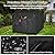 QH.HOME [2025 Upgraded 900D Fabric] 30 Inch Fire Pit Cover Square for 28/30/32 inch Fire Pit, Super Waterproof fit for Propane Fire Pit/Table, 32"L x 32"W x 24"H - Black