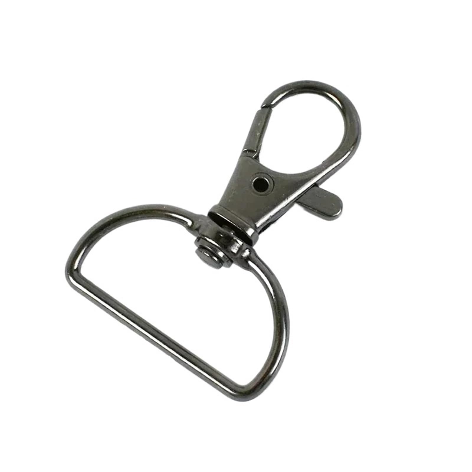 Cigpklo Gunblack Swivel Snap Hooks 10-50Pcs 20/25Mm D Ring Swivel Lobster Clasp Bag Strap Carabiner Metal Buckles Pet Collar Trigger Hook(,20Mm-30Pcs)