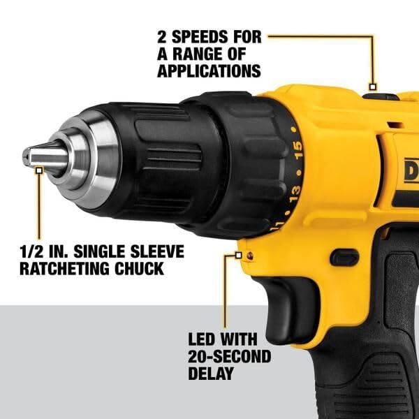 Kit Combo DeWALT 20V MAX - Perforación Inalámbrica 2 Herramientas