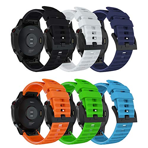 Junboer Compatible with Fenix 6 Band, 22mm Width Quick Fit Band Sport Wristband Replacement Strap for Fenix 5/Fenix 5 Plus/Fenix 6/Fenix 6 Pro/Forerunner 935/Forerunner 945/Approach S60/Quatix 5 Watch