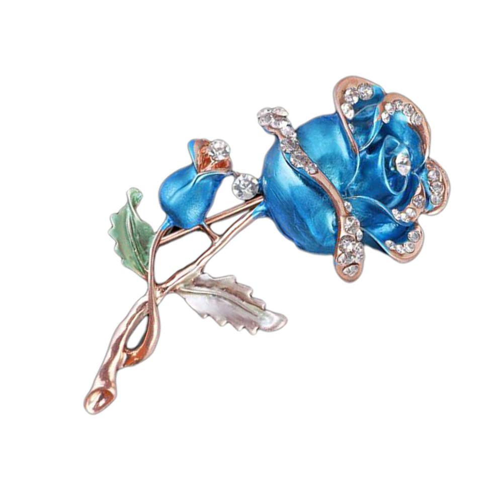 Roses Alloy Brooch Corsage Inlay Zircon Wedding Festive Gift Jewelry Clothing Shoes Bag Accessories Eco-Friendly And Practical Attractive design