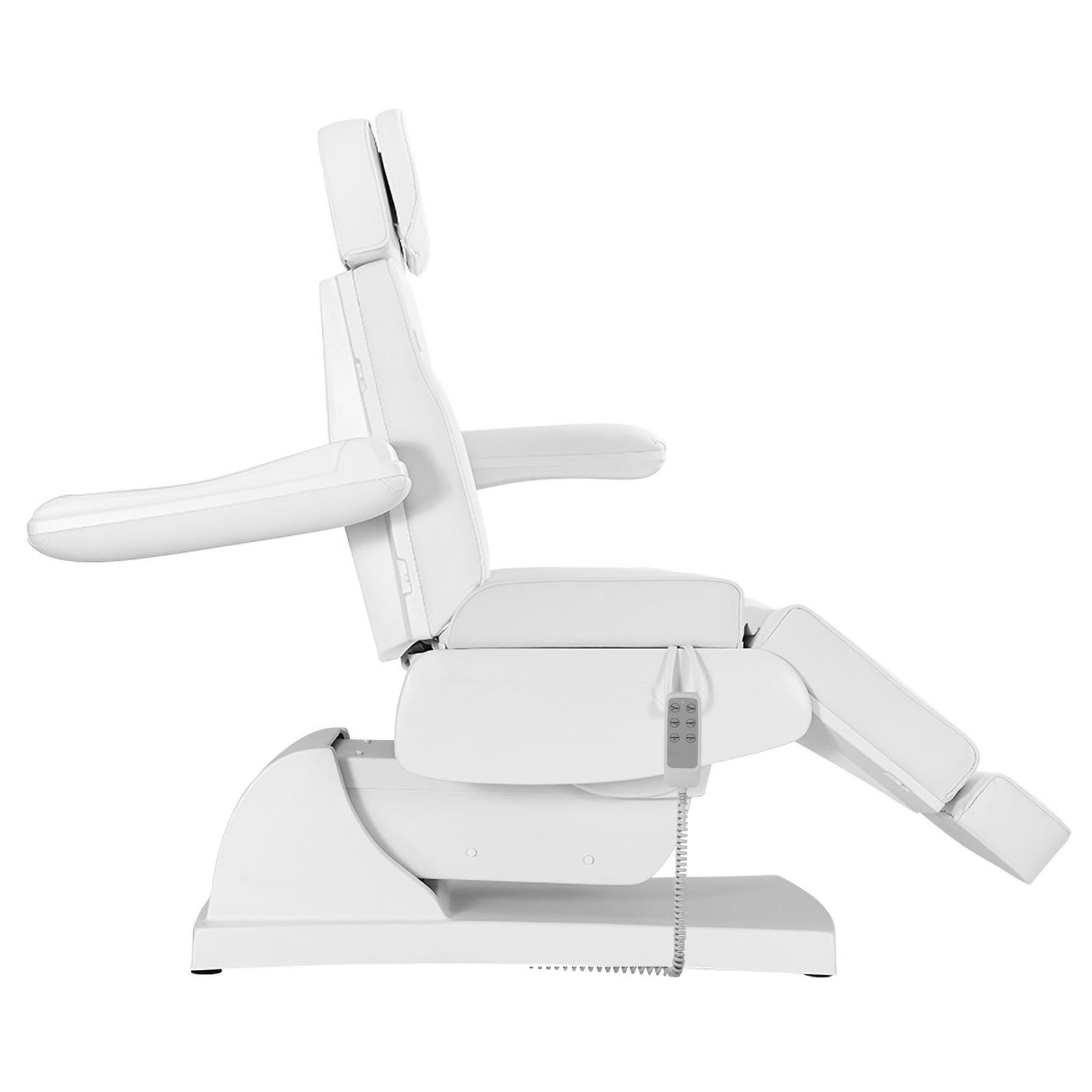 Physa Elektrische Kosmetikliege 3 motoren 200 W 197 x 60 x 65-89 cm 150 kg weiß Behandlungsliege Kosmetikstuhl Therapieliege Tattooliege