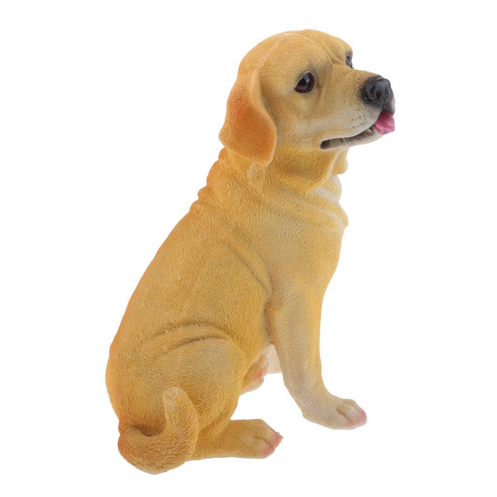 QIXCXAZ Detailed Mini Dog Figurines Garden Landscape Beautifully Crafted Lawn Ornament for Creative Setups Car Or Other Landscape Gifts For Family Or Friends Fairy Garden