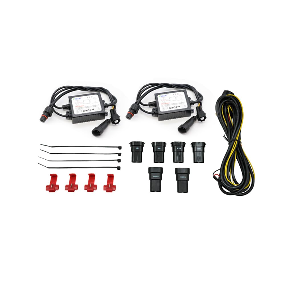 Juego de faros antiniebla LED semiuniversales + luces de circulación diurna 'U-Shape' - Diámetro 90mm - ECE-R19/R87 homologación E