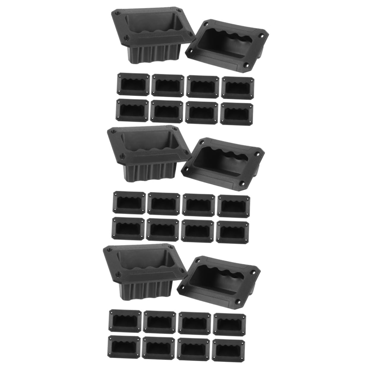 Tofficu 30pcs Plastic Speaker Handle Replacement Easy to Install Sound Handle for Speaker Cabinets Sturdy Grip for Stage Use