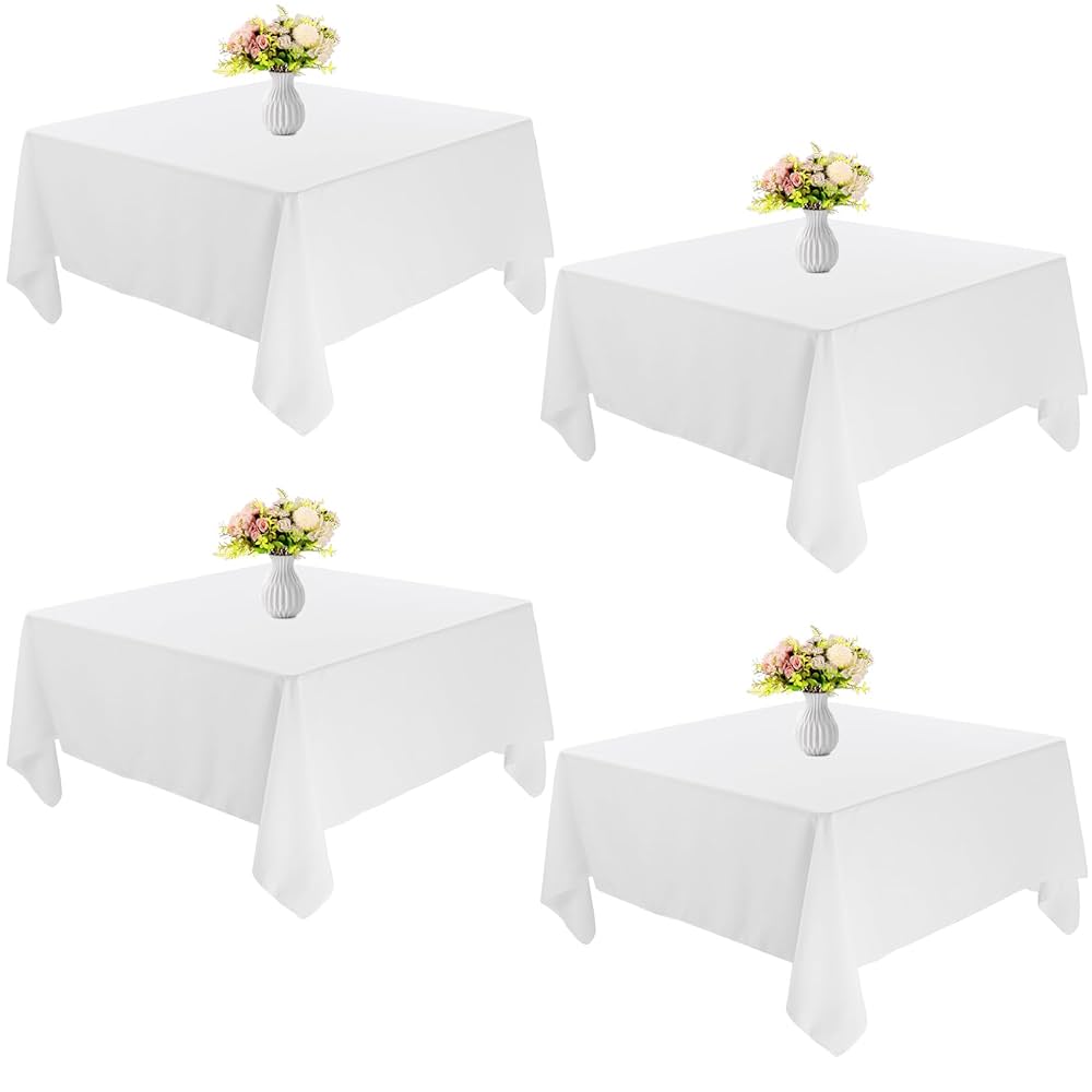 Amazon.com: JALANCY 4 Pack Square Table Cloth 52x52 Inch