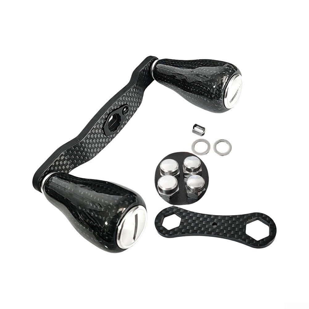 per mulinello da pesca resistente maniglia in fibra di carbonio 55g per | per tessuto in fibra di carbonio premium, ultraleggero 55 g, riduce l'affaticamento, adatto per daiwa