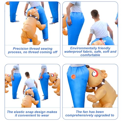 Disfraz Inflable Divertido para Halloween para Perro miniatura 7