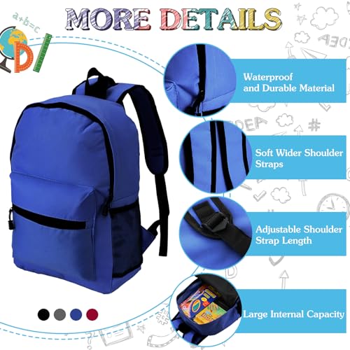 Gilprop 12 Sets Back to School Essentials Bulk Includes Schoolbag Gel Pen Colored Pencils Crayons Pencils Notebook Sharpener Scissors Glue Eraser Pencil Case Watercolor Pencil Highlighter (12 Color) by Gilprop - Image 2