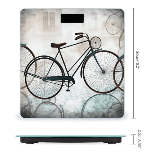 Báscula Digital Retro Bicycle para Baño de Alta Precisión miniatura 2