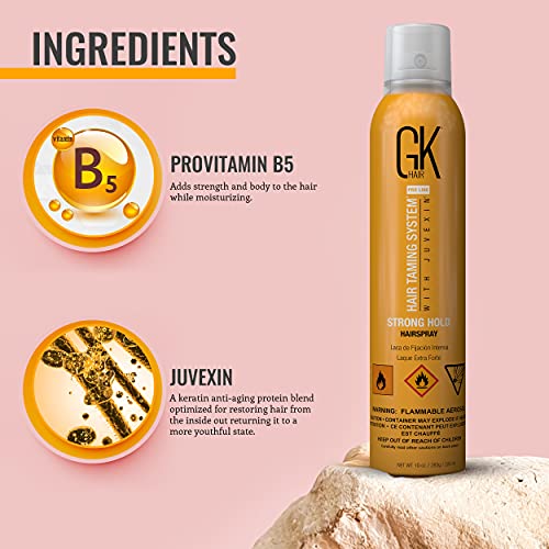 Spray Fijador Fuerte GKhair 10.1 Oz miniatura 5