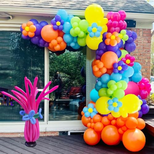 148Pcs trol Decorations trol Balloon Arch Garland Kit Include trol Balloons for Girls trol Themed Birthday Party Decoration Supplies