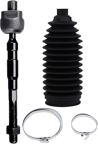 Miniatura 8 de SCITOO Juego de 2 piezas de dirección delantera Kit interior de barra de acoplamiento y botas de piñón con fuelle para Nissan Altima