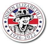 Queen Elizabeth II Memorial Rest in Peace 5 Inch Refrigerator Magnets – Funny Magnets for Fridge Dis