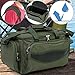 Physionics® Angeltasche - wasserdicht, groß, 56/31/30 cm, Armeegrün, mit gepolstertem Schultergurt und Tragegriffe - Angelbox, Angelkoffer, Anglertasche, Allzwecktasche, Karpfentasche