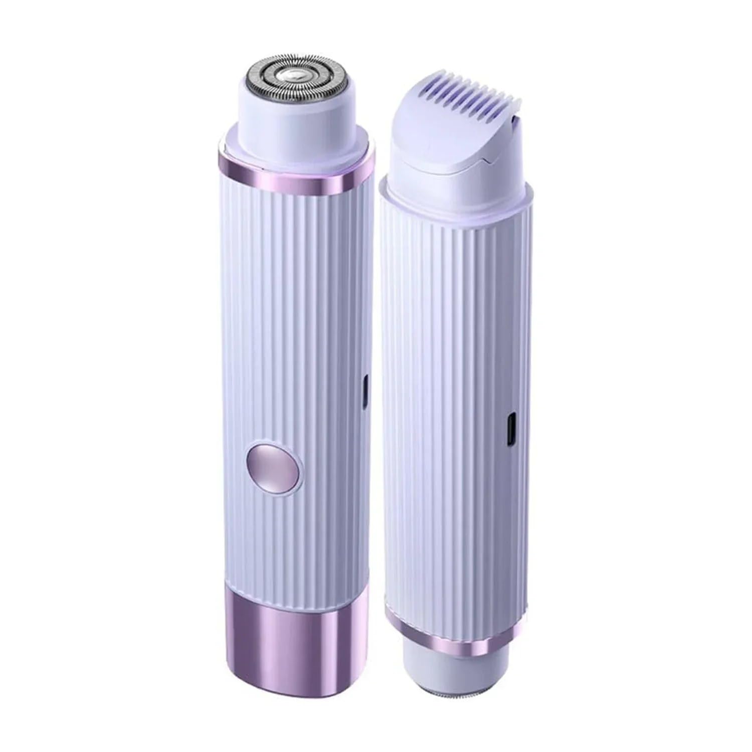 Dual Head Electric Epilator & Body Hair Remover for Women, USB Type C Rechargeable Painless Face Body Hair Trimmer with Precision Shaver for Arms Legs Underarms Bikini Face & Sensitive Areas-image-45