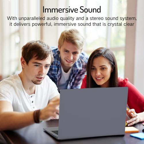 DERE 14”Laptop, 1920 * 1200 IPS Display Laptop for Student and Business, N5805, 8GB RAM, 256GB SSD, HDMI, Wi-Fi, Win11 OS, Silver Gray - Image 8