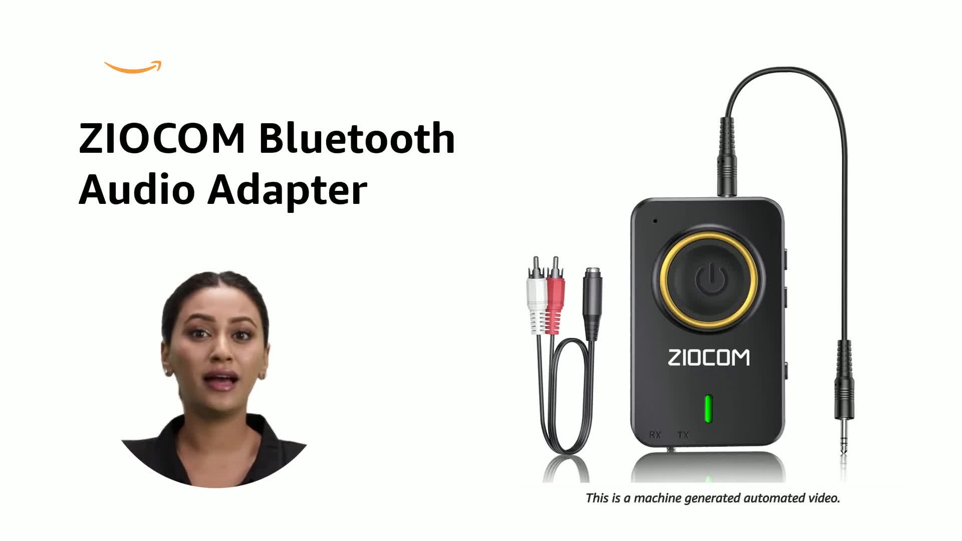 ZIOCOM Bluetooth 5.0 Transmitter/Receiver, 2-in-1 Wireless 3.5mm