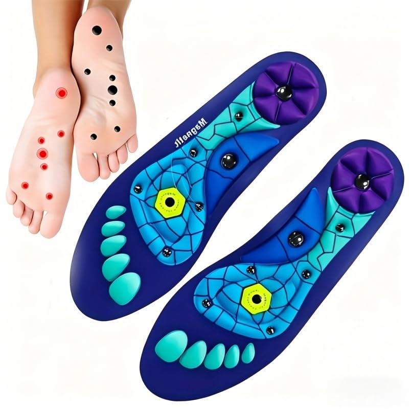 Plantillas magnéticas de acupresión flexibles, talla 44-47 miniatura 1