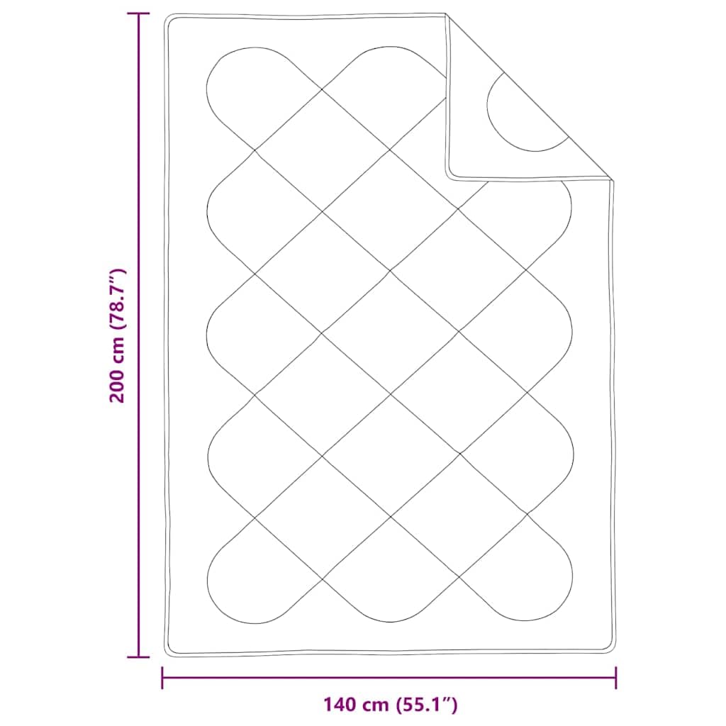 Edredón de invierno blanco de 200 x 135 cm, microfibra, para dormitorio y habitación de invitados, transpirable, para todo el año, lavable, aislante térmico, ligero, ideal para noches frías