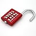 MUrldall-Button Combination Security Padlock Digital Lock Suitcase Luggage Drawer Door DIY Toolbox 10-bit Padlock, 5-Position Locking Mechanism red 5 Mechanism Key Blind Old Man Fixed Gym Toolbox