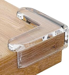 4 Pc Corner Protector with Thickened Adhesive, Clear Baby Proofing Corner Guards Large Size & Soft Protect Children from Furniture & Sharp Table Corners (L- Shaped) (Multicolor) - BZ9560-picture-23