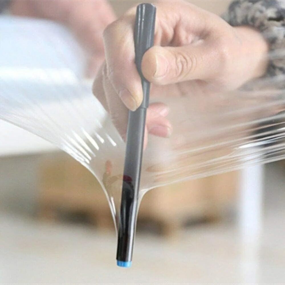 Rollos Film Estirable Transparente - 2Kg por Rollo, 23 Micras, 60 cm de Ancho, 240m Lineales - Envoltura para Embalaje Industrial, Mudanzas y Paletizados (6, 300 Metros)