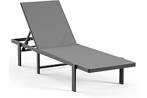 All-Weather Aluminum Chaise Lounge, Your Comfort Oasis for Outdoors